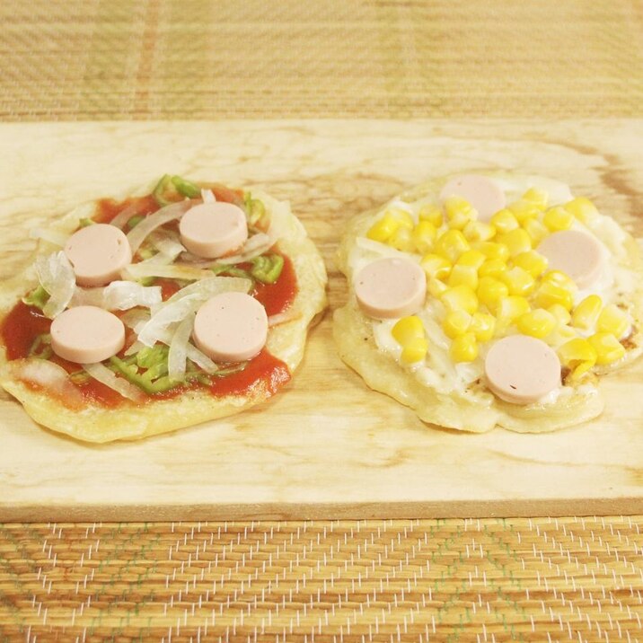 【被災対応】フライパンで作る薄力粉ピザ